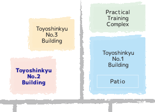 3F – Hall 2F – Toyoshinkyu Clinical Facility 1F – Conference & Reading Room, Counseling Room